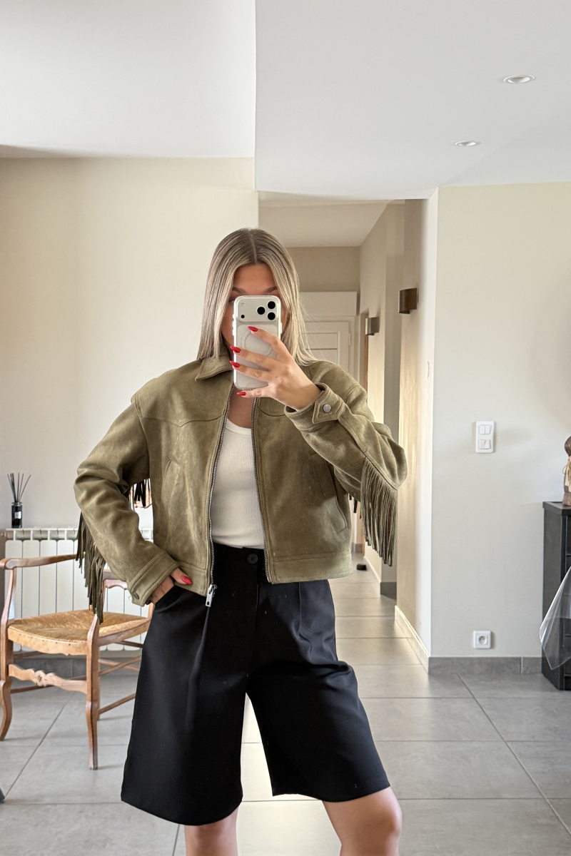 Veste à franges Léna